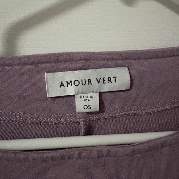 Soft Mauve Sweatshirt Dress, one-size-fits-all - Picture 3 of 4